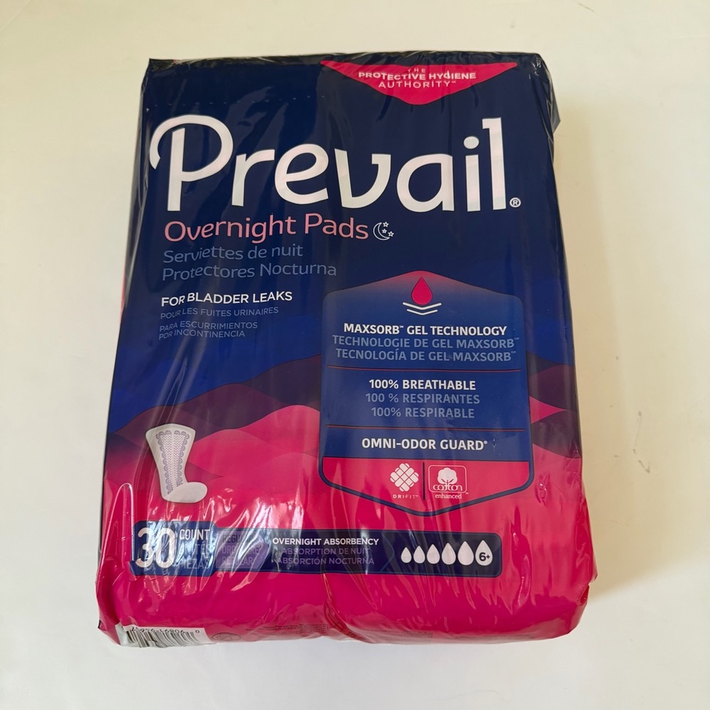 Prevail Overnight Blader Control Pads - Pack of 2